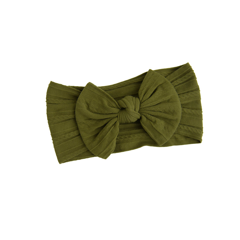 Olive #17 SOFT NYLON ELASTIC HEADBAND - Gigi and Max