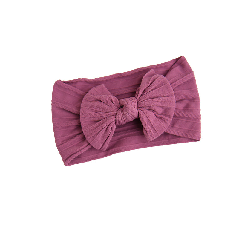 Mauve #18 SOFT NYLON ELASTIC HEADBAND - Gigi and Max