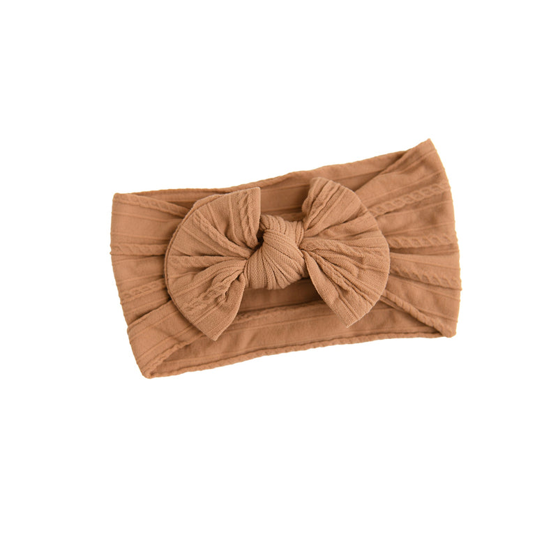 Tan #4 SOFT NYLON ELASTIC HEADBAND - Gigi and Max
