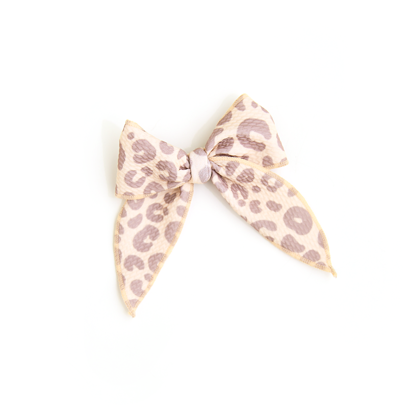 Amari Leopard CLIP BOW - Gigi and Max