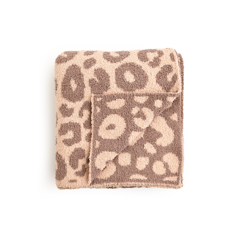 Amari Leopard PLUSH BLANKET - Gigi and Max