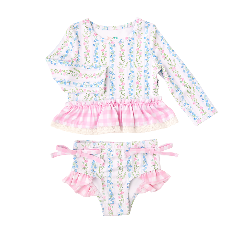 Annie RASH GUARD TWO PIECE SWIM SET