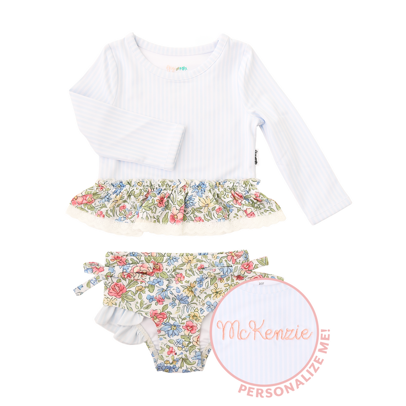 Vera RASH GUARD TWO PIECE SWIM SET - Gigi and Max