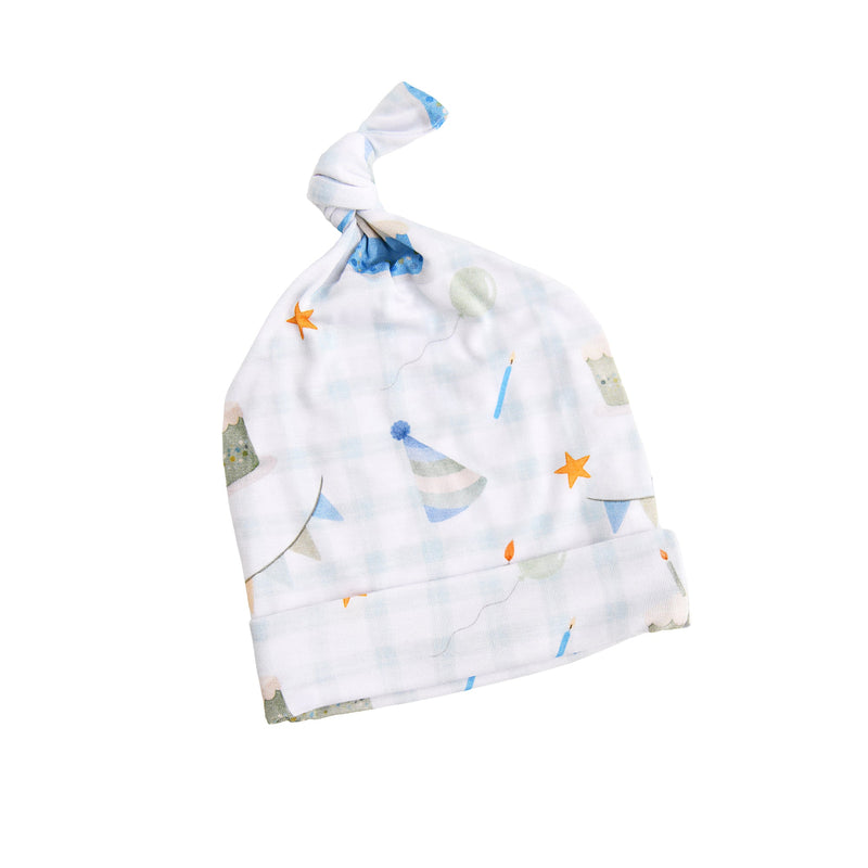 Blue Birthday KNOT HAT - Gigi and Max