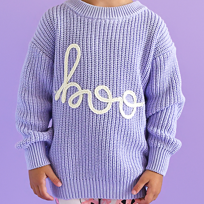 Boo Purple SWEATER