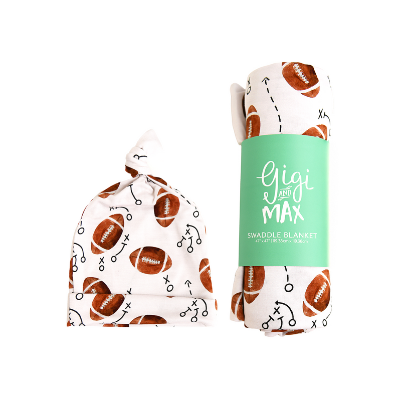 Brady Football SWADDLE - Gigi and Max