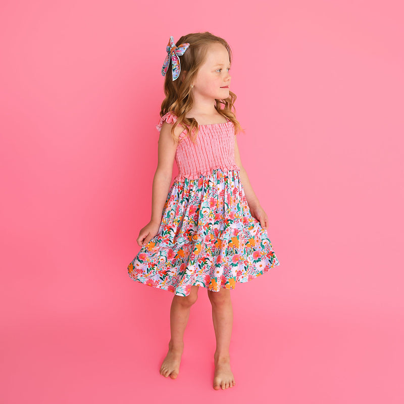 Cecelia Floral SMOCKED DRESS
