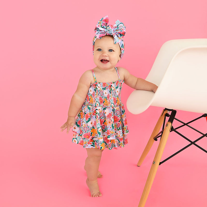 Cecelia Floral SMOCKED TIERED TUTU