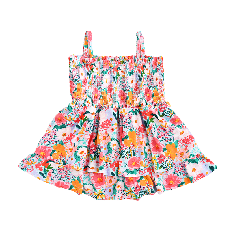 Cecelia Floral SMOCKED TIERED TUTU