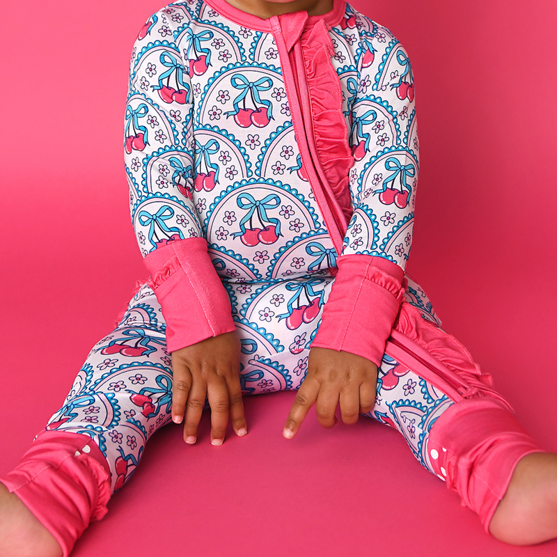 Cherry RUFFLE ZIP - Gigi and Max