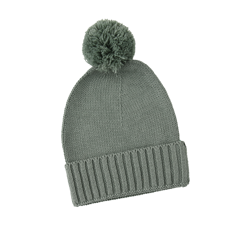 Eucalyptus KNIT POM BEANIE - Gigi and Max