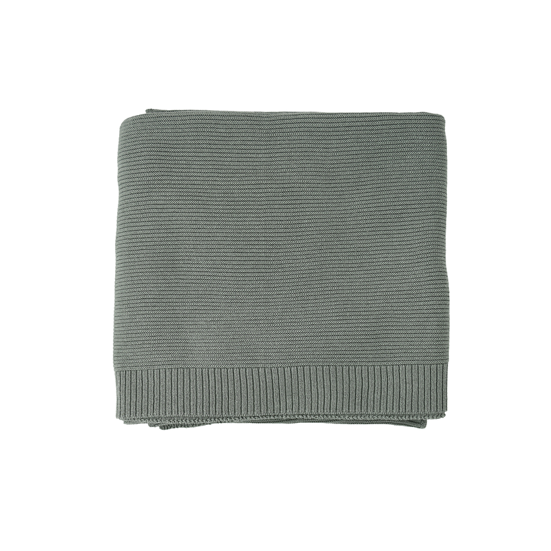 Eucalyptus KNIT BLANKET - Gigi and Max