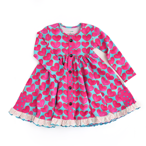 Cora BUTTON DRESS - Gigi and Max