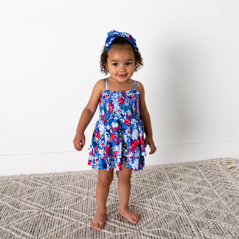 Presley Floral SMOCKED TIERED TUTU - Gigi and Max