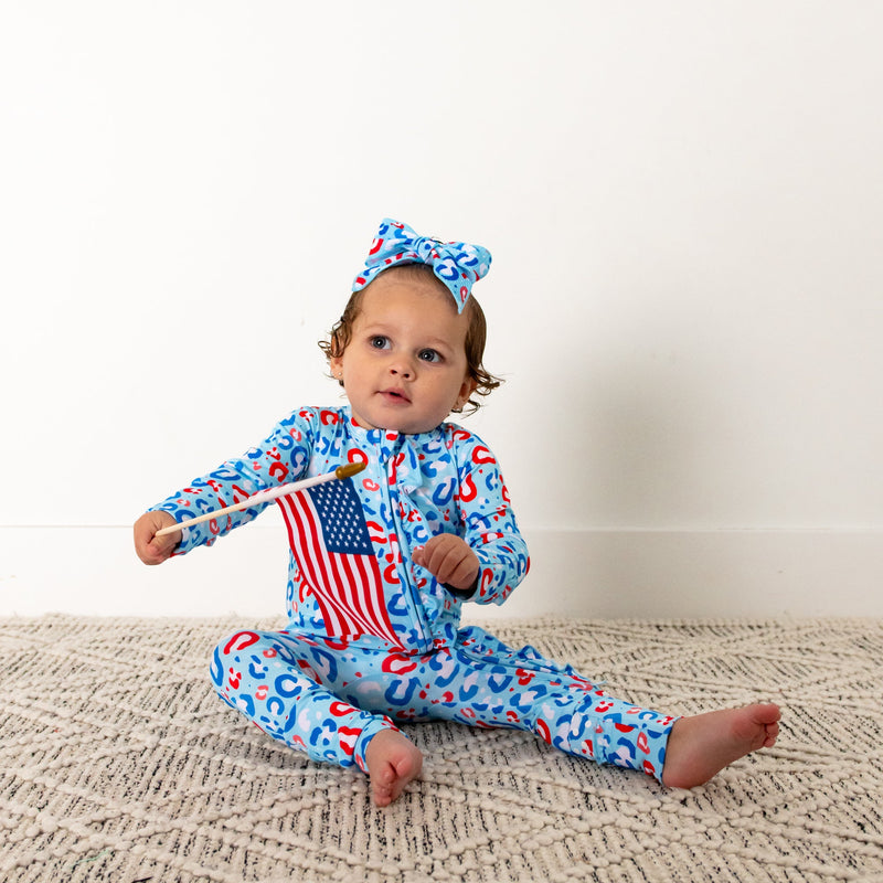 Kinsley Leopard RUFFLE ZIP - Gigi and Max