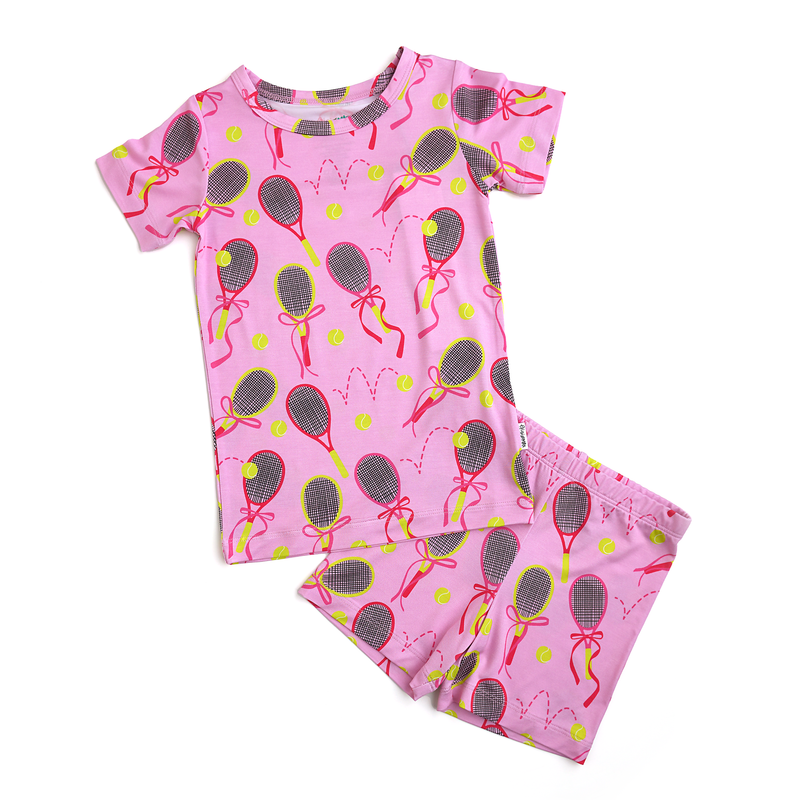 Serena Pink Tennis TWO PIECE - SHORTS - Gigi and Max