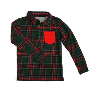 Kane Tartan POLO SHIRT - Will Ship 9/16 - Gigi and Max