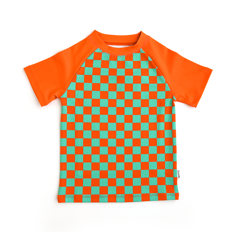 Spencer Checks SWIM SHIRT - Gigi and Max