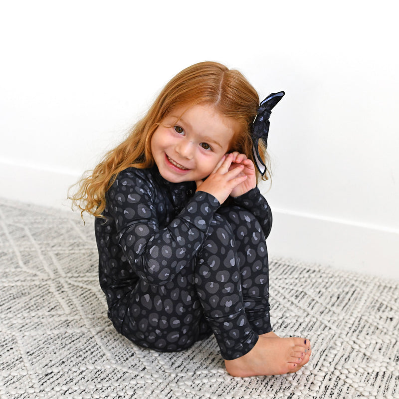 Ash Black Leopard RUFFLE TWO PIECE - Gigi and Max