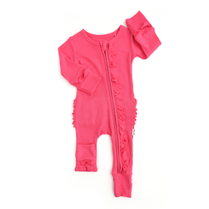 Raspberry RUFFLE ZIP - Gigi and Max