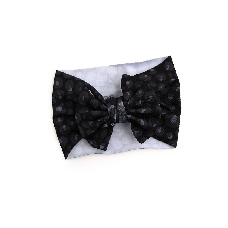 Ash Black Leopard HEADWRAP - Gigi and Max