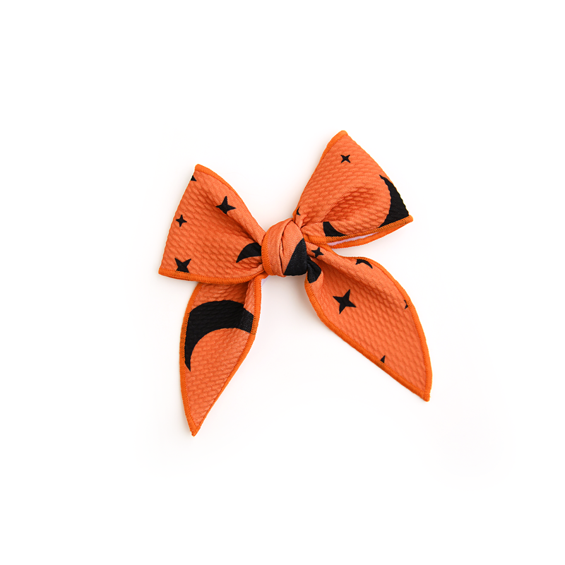 Blaise Orange Moon CLIP BOW - Gigi and Max