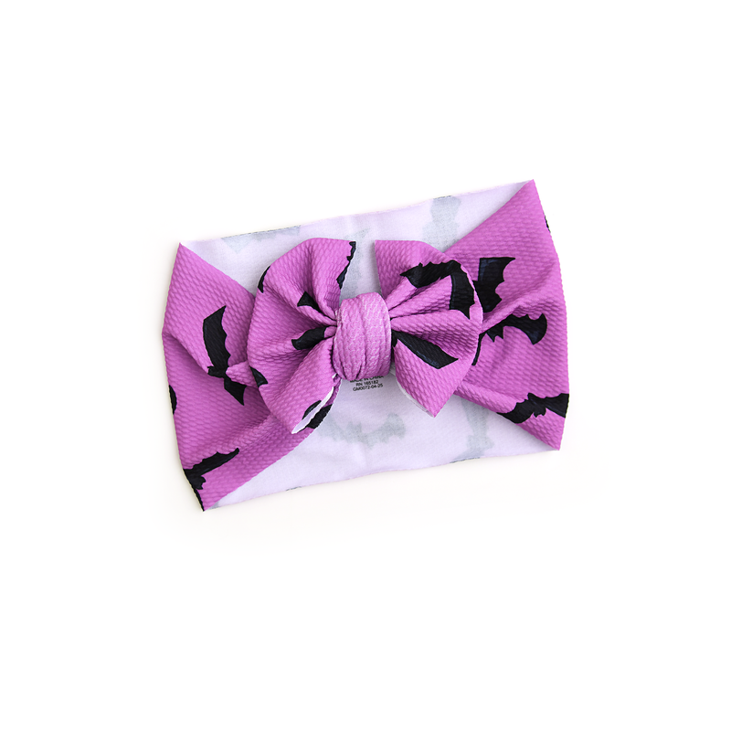 Echo Purple Bats HEADWRAP - Gigi and Max