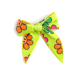 Ashleigh Smiley Face CLIP BOW - Gigi and Max