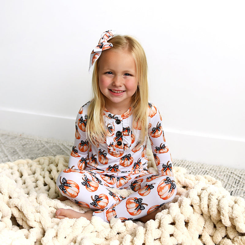 Lilith Pumpkin RUFFLE TWO PIECE - Gigi and Max