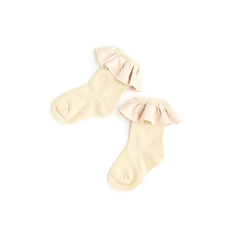 Cream RUFFLE SOCKS - Gigi and Max