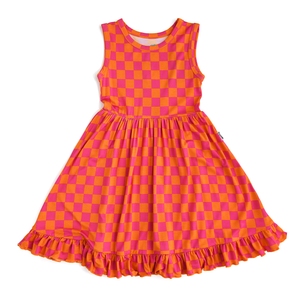 Eric Orange TANK RUFFLE TWIRL DRESS - Gigi and Max