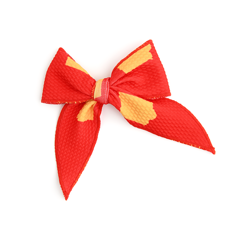 Iowa Cardinal & Gold CLIP BOW - Gigi and Max