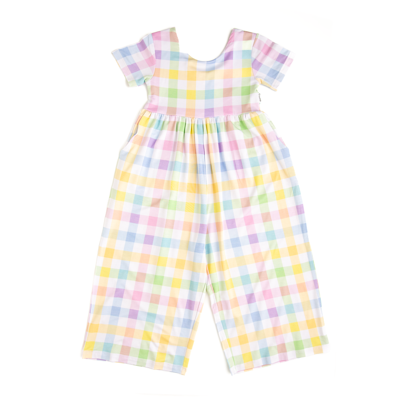 Winnie Pastel Plaid ROMPER - Gigi and Max