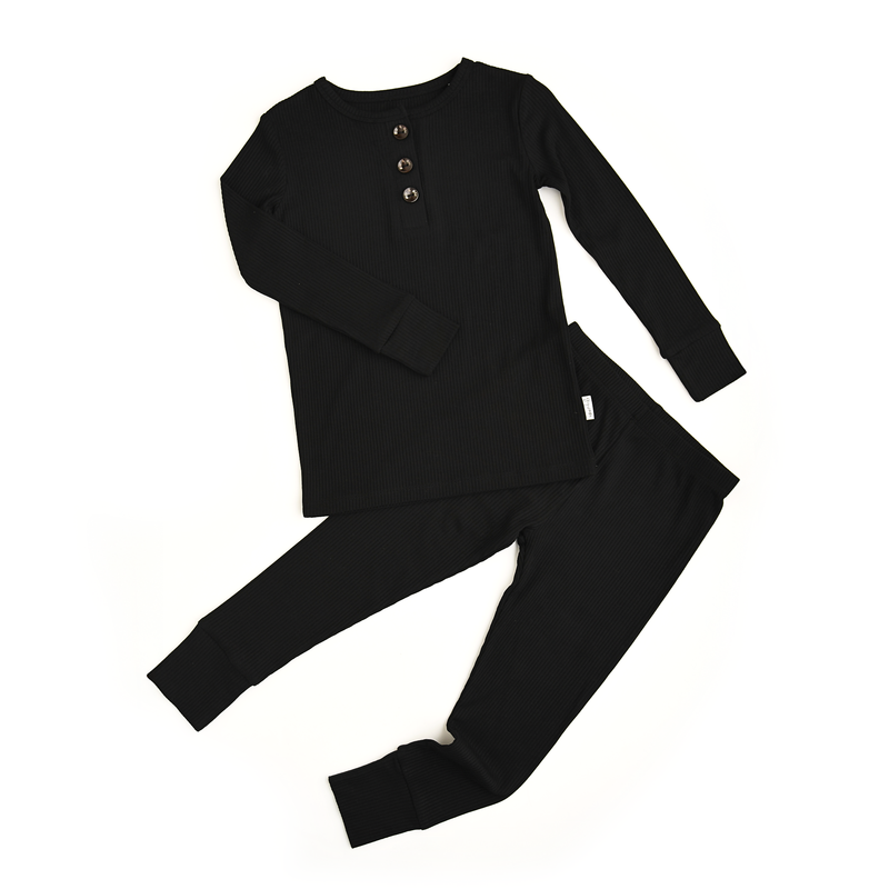 Onyx Ribbed TWO PIECE