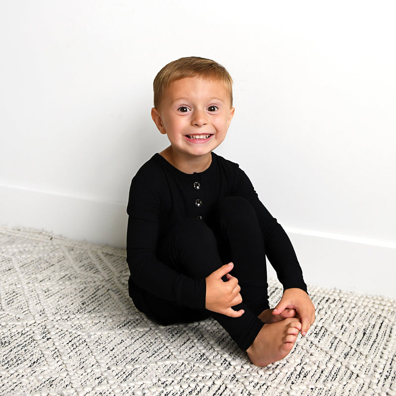 Onyx Ribbed TWO PIECE