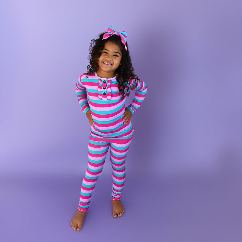 Maddie Stripe RUFFLE TWO PIECE - Gigi and Max