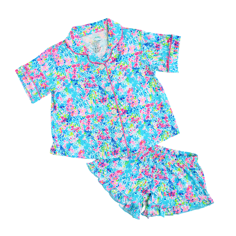 Ella RUFFLE LOUNGE SHORT SET