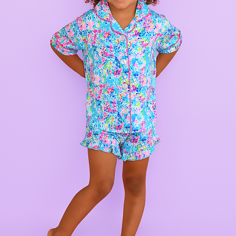 Ella RUFFLE LOUNGE SHORT SET