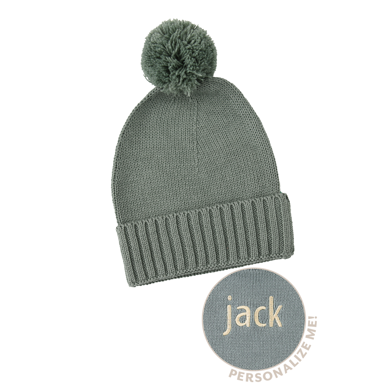 Eucalyptus KNIT POM BEANIE - Gigi and Max