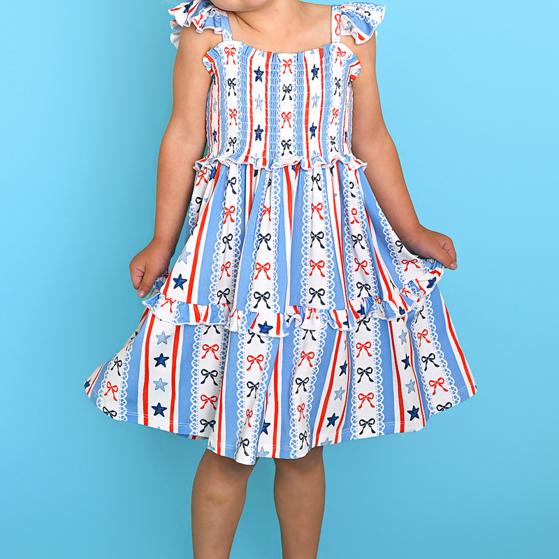 Jackie SMOCKED DRESS - Gigi and Max