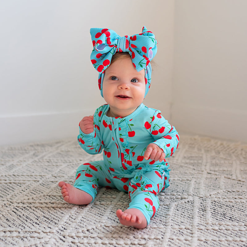 Jojo Cherries RUFFLE ZIP - Gigi and Max