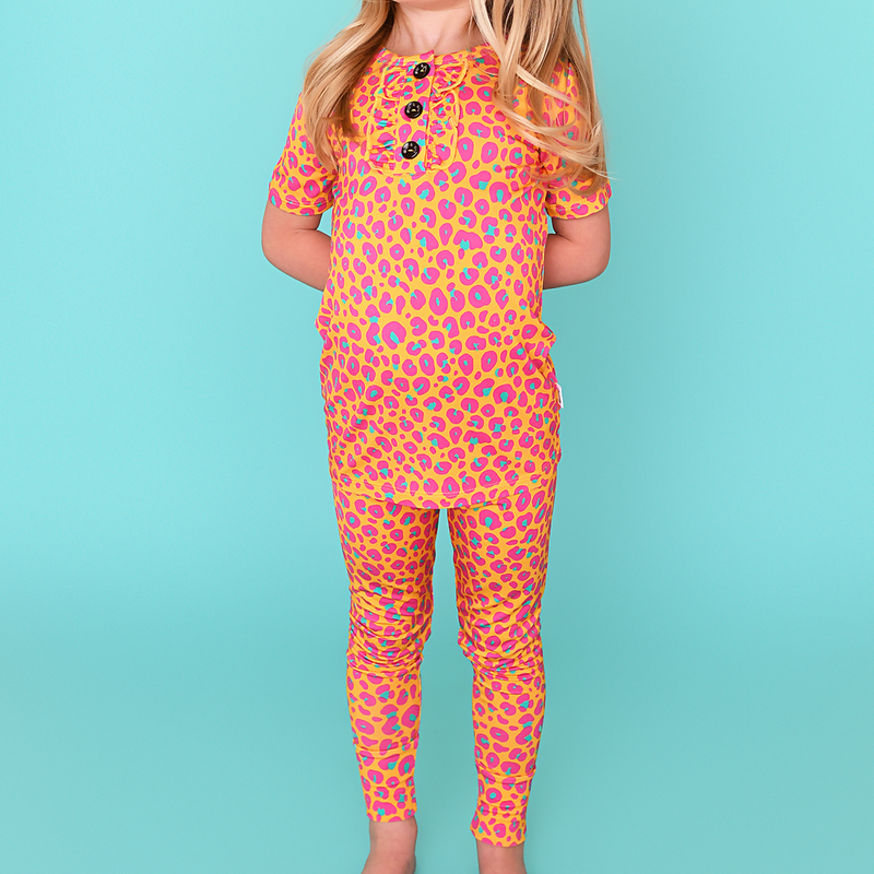 Kelly Leopard RUFFLE TWO PIECE