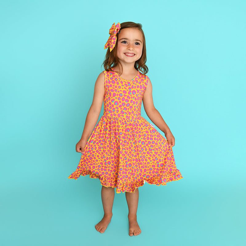 Kelly Leopard TANK TWIRL DRESS - Gigi and Max
