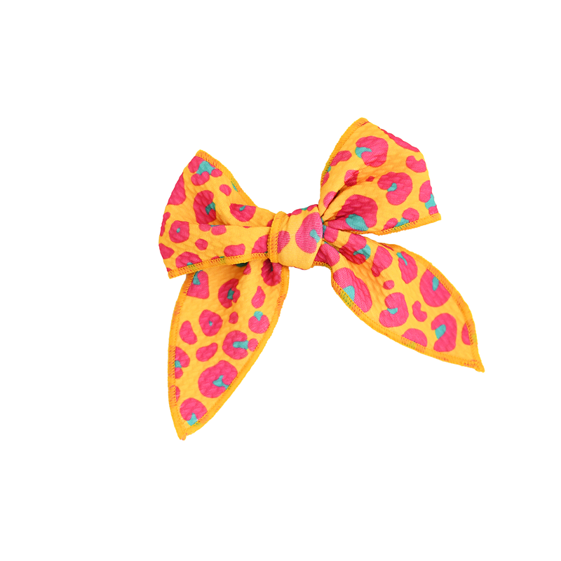 Kelly Leopard CLIP BOW - Gigi and Max