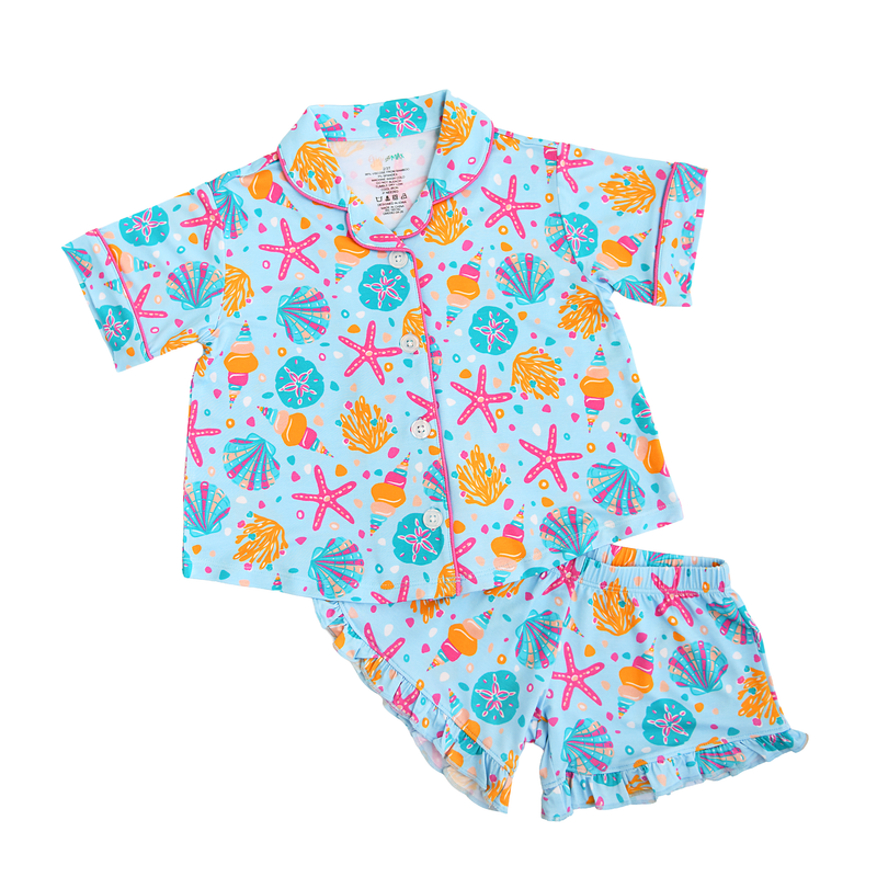 Marina RUFFLE LOUNGE SHORT SET - Gigi and Max