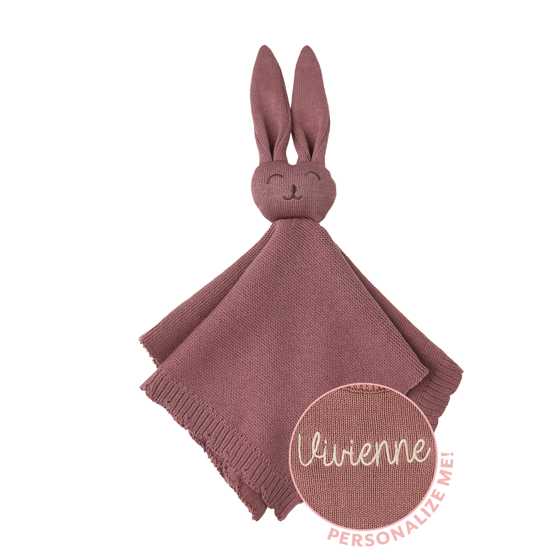 Kate Mauve KNIT BUNNY LOVEY - Gigi and Max