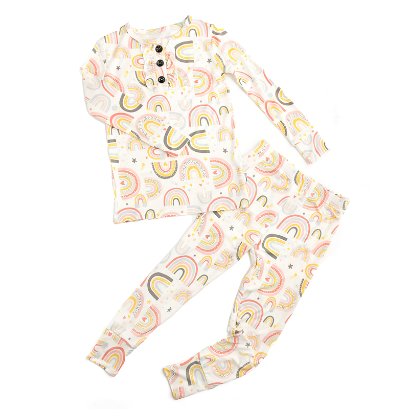 Millie Rainbow RUFFLE TWO PIECE - Gigi and Max