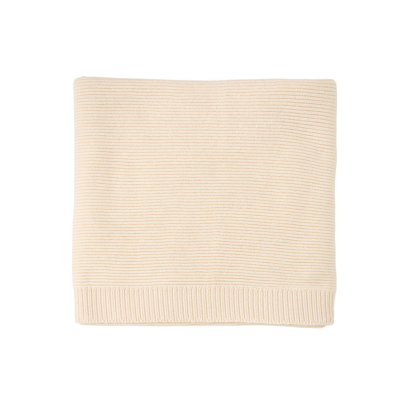 Oatmeal KNIT BLANKET - Gigi and Max