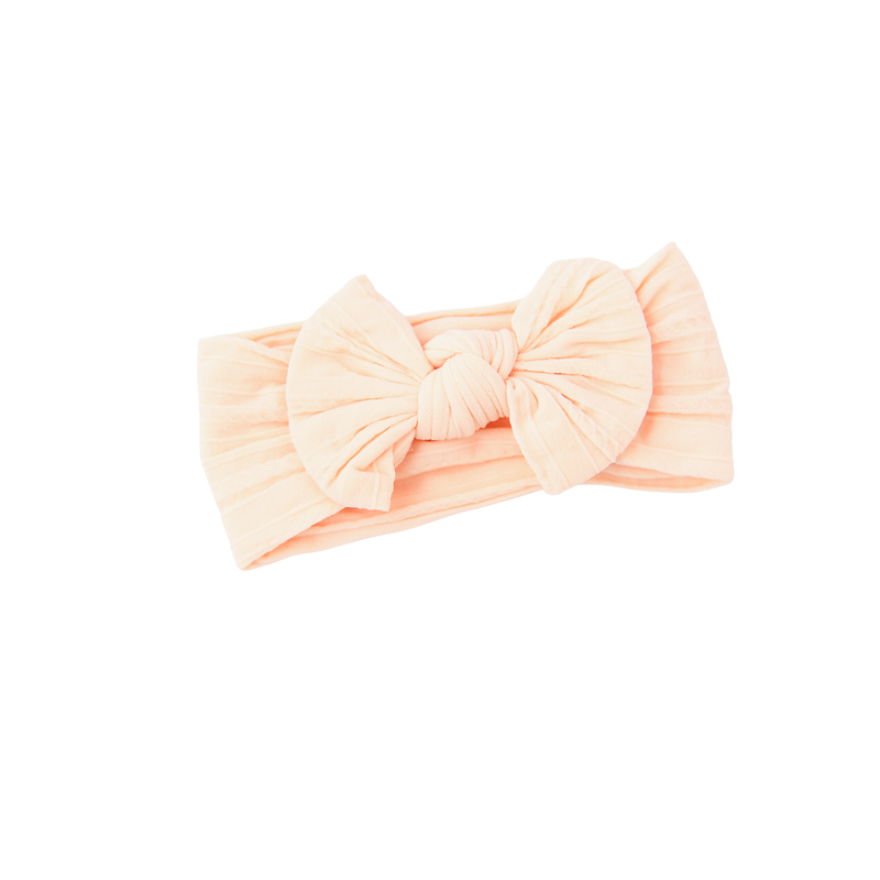Peach SOFT NYLON ELASTIC HEADBAND - Gigi and Max