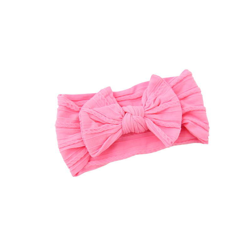 Pink SOFT NYLON ELASTIC HEADBAND - Gigi and Max